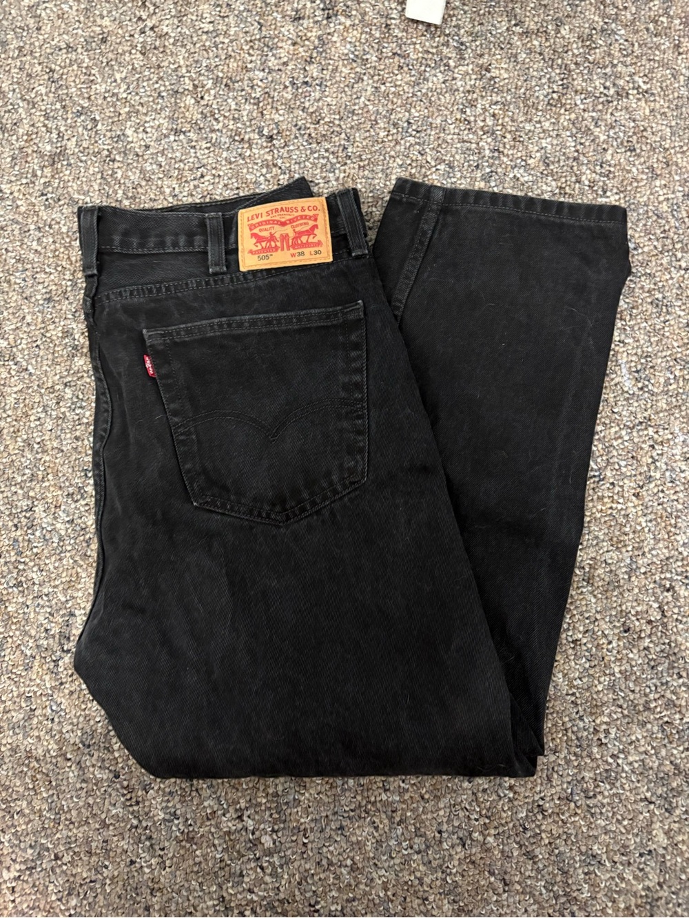 Levi's Men's Black Straight-Leg Jeans